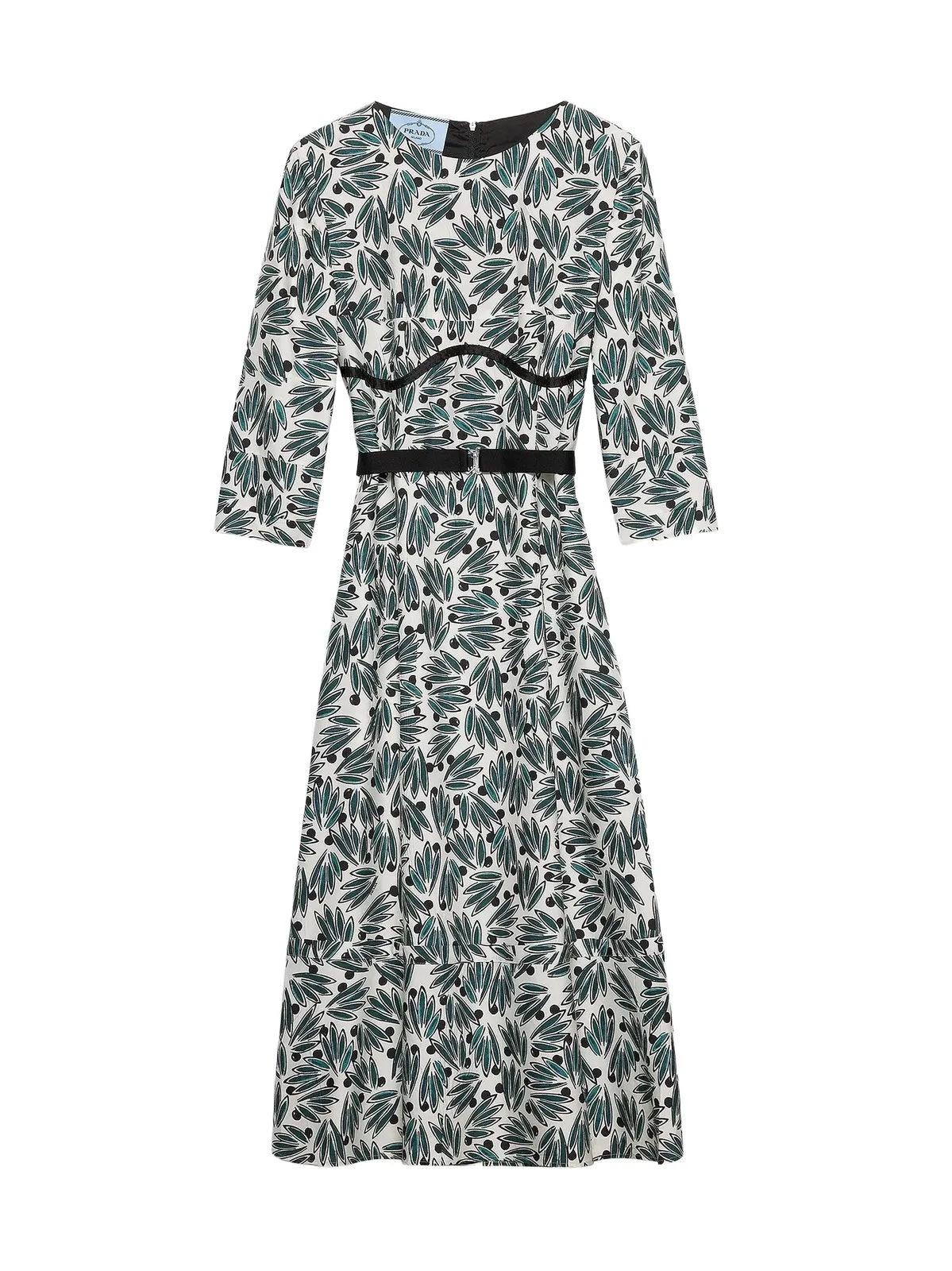 Women's Printed Pongé Dress