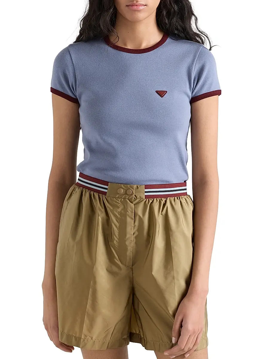 Prada Women's Cotton T-Shirt | Thumbnail 2