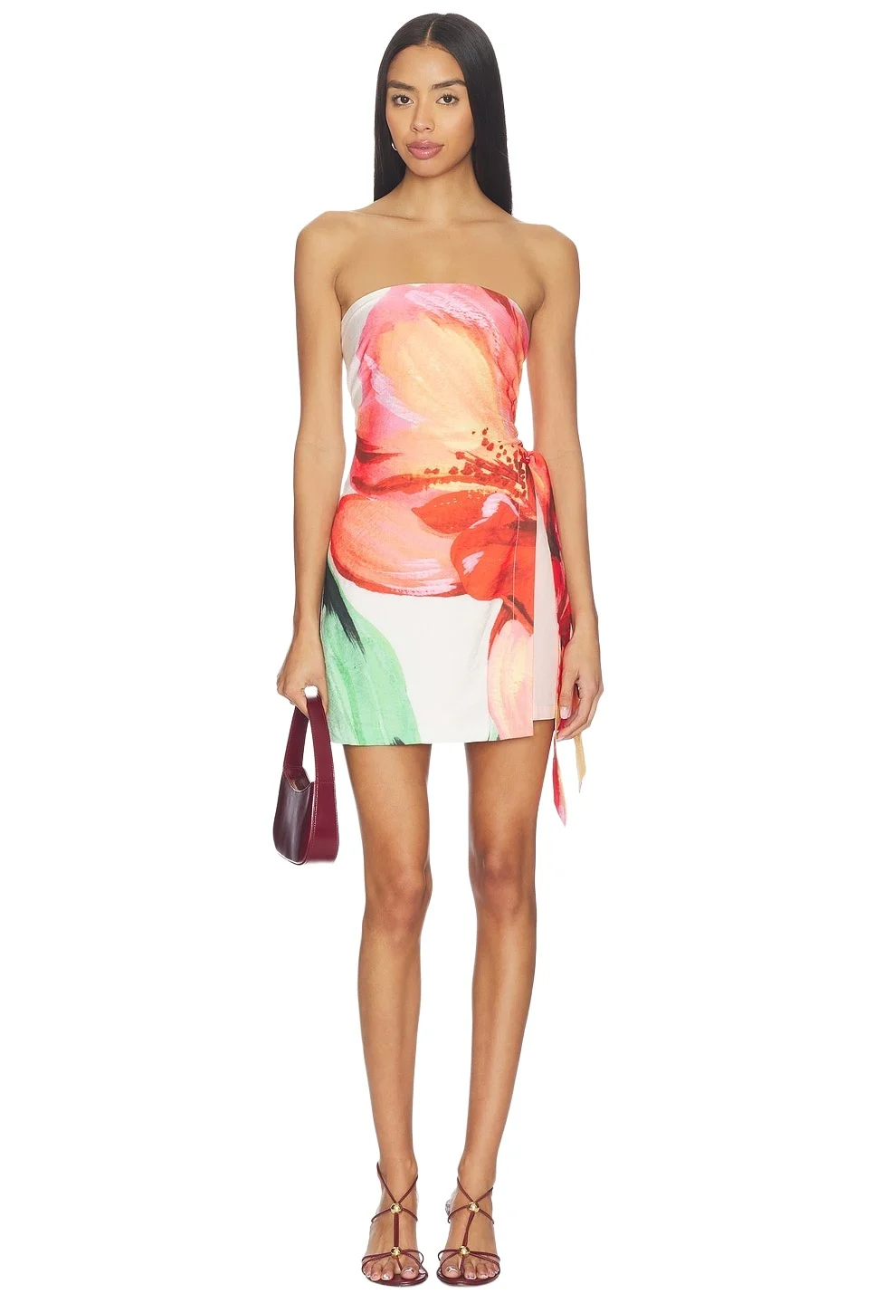 Zinnia Tie Side Mini Dress Zinnia Tie Side Mini Dress