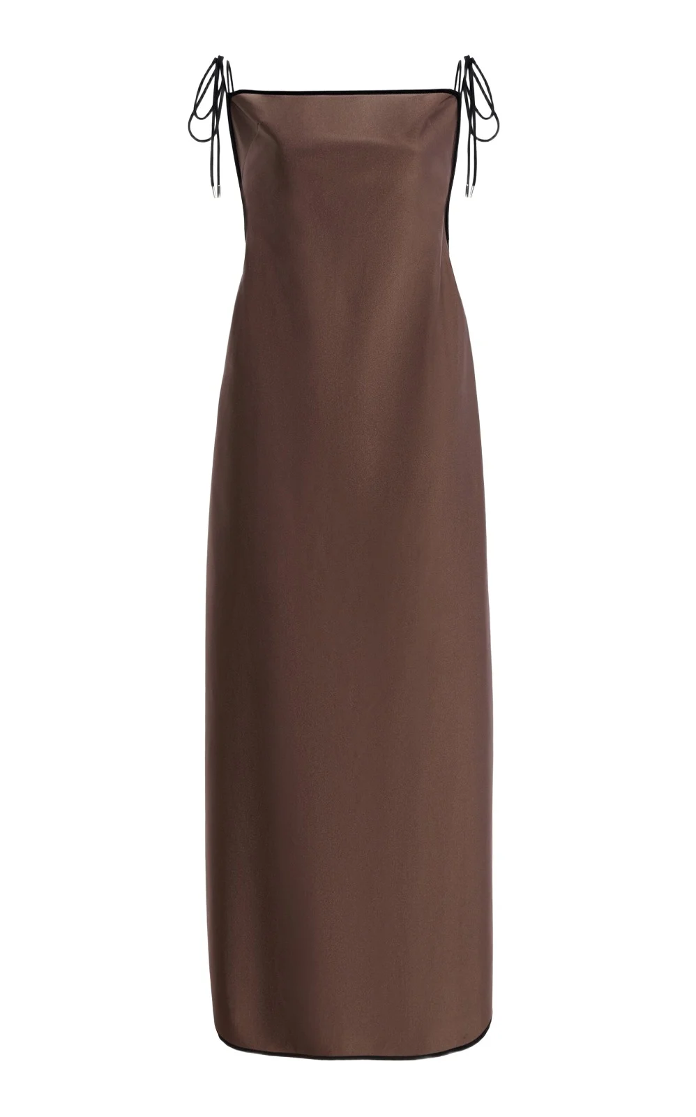 Temily Signature Summer Bones Satin Maxi Dress
