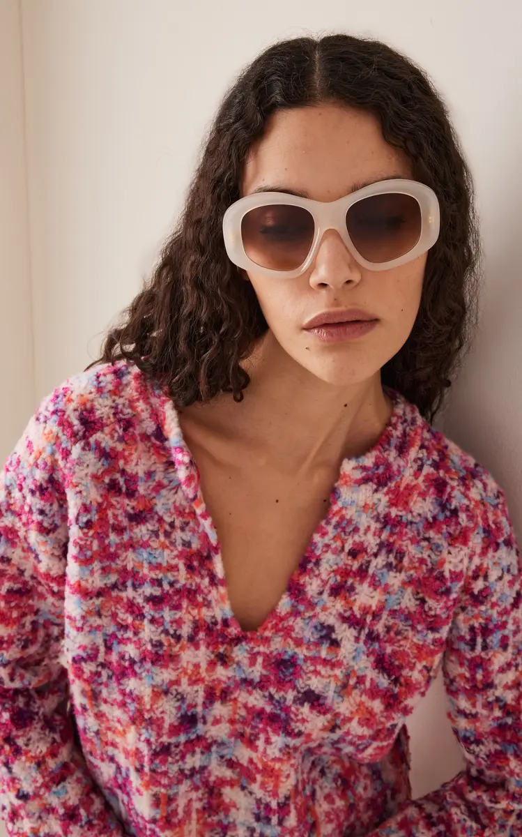 Loewe Beveled Pentagon Acetate Sunglasses | Thumbnail 2 Loewe Beveled Pentagon Acetate Sunglasses | Thumbnail 2