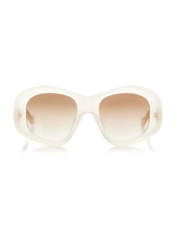 Beveled Pentagon Acetate Sunglasses