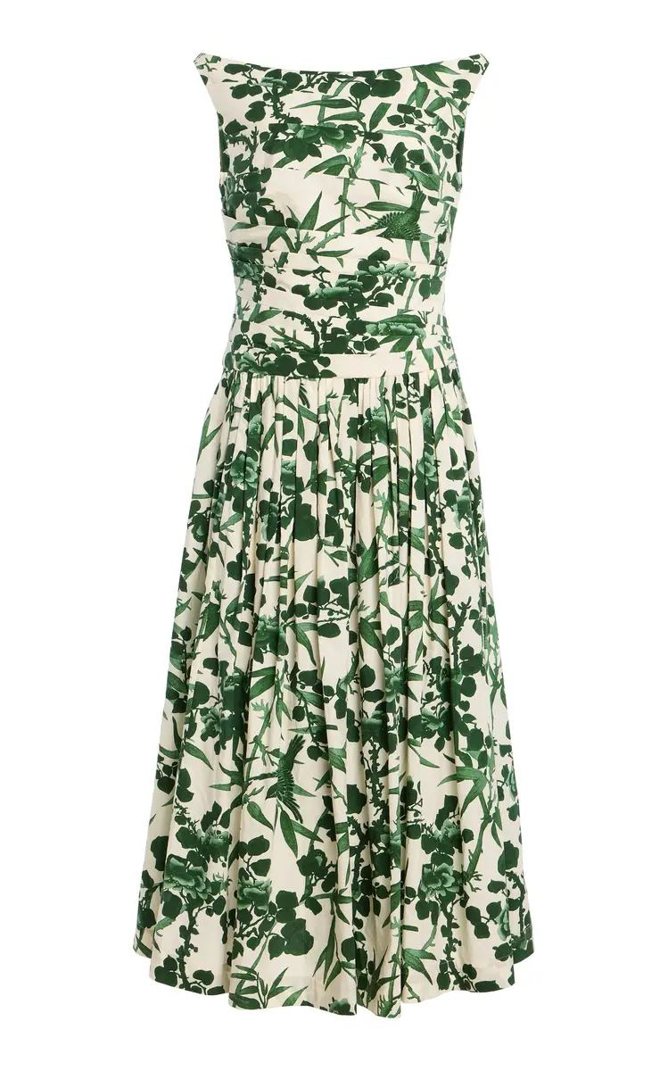 Cara Cara Zora Toile Cotton Midi Dress | Image 1 Cara Cara Zora Toile Cotton Midi Dress | Image 1