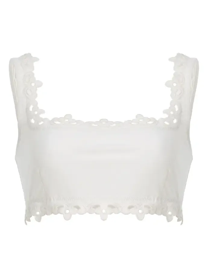 Leila Eyelet Bikini Top Leila Eyelet Bikini Top