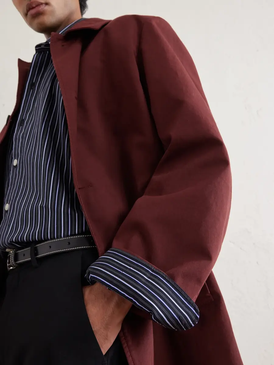 mfpen Exact Striped Cotton-Poplin Shirt - Men | Thumbnail 5