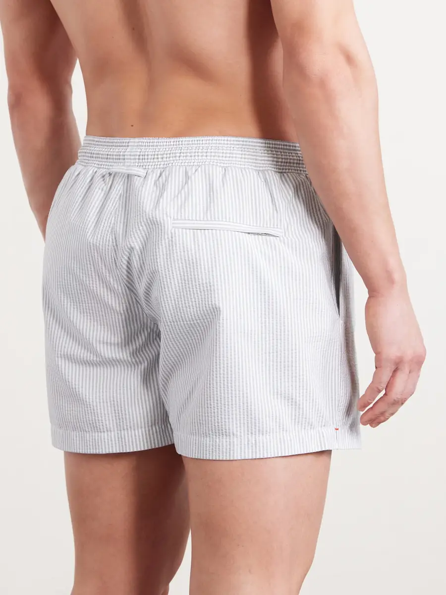 Orlebar Brown Jack Straight-Leg Mid-Length Striped Seersucker Swim Shorts - Men | Thumbnail 3 Orlebar Brown Jack Straight-Leg Mid-Length Striped Seersucker Swim Shorts - Men | Thumbnail 3