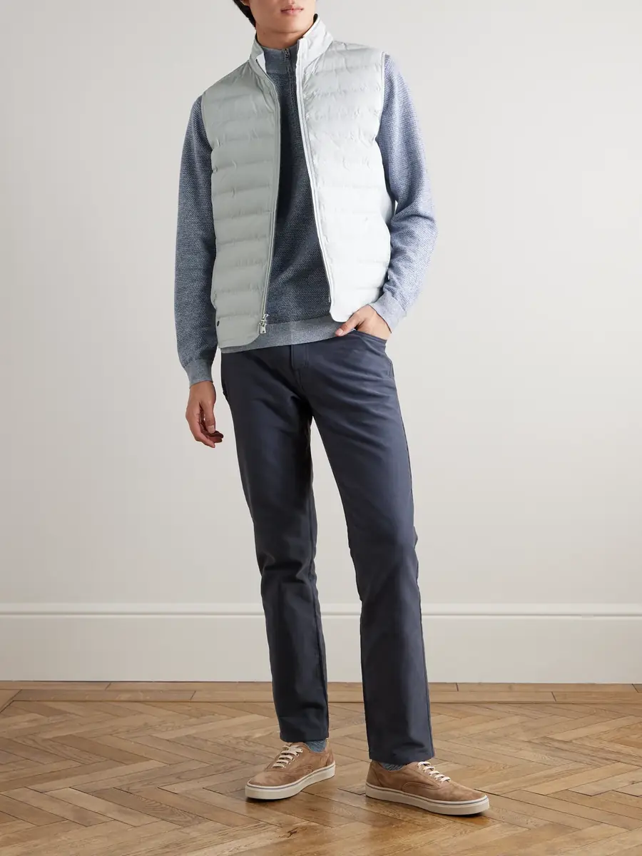 Peter Millar Barlow Merino Wool, Linen and Cotton-Blend Half-Zip Sweater - Men | Thumbnail 2 Peter Millar Barlow Merino Wool, Linen and Cotton-Blend Half-Zip Sweater - Men | Thumbnail 2