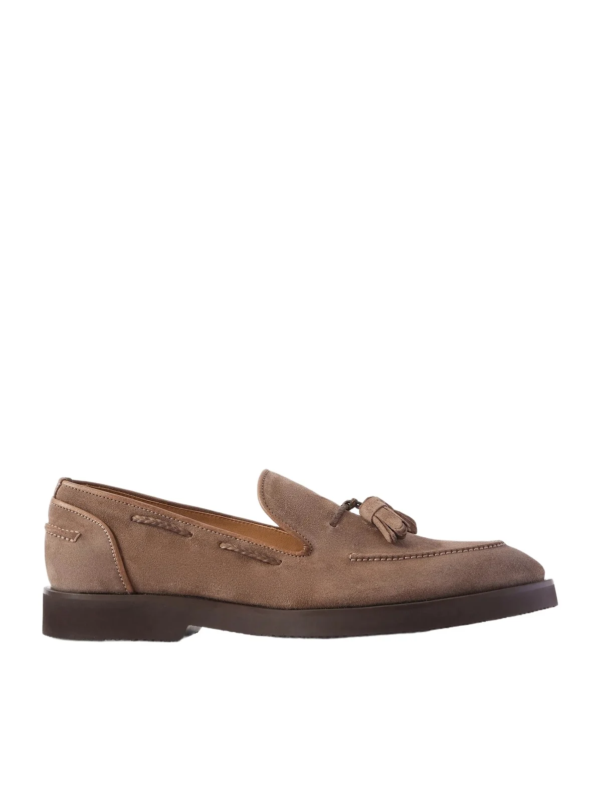 Tasselled Suede Loafers - Men Tasselled Suede Loafers - Men