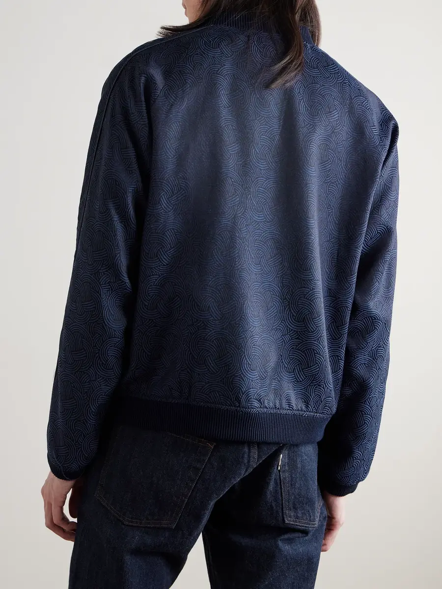 Blue Blue Japan Satin-Jacquard Bomber Jacket - Men | Thumbnail 4 Blue Blue Japan Satin-Jacquard Bomber Jacket - Men | Thumbnail 4