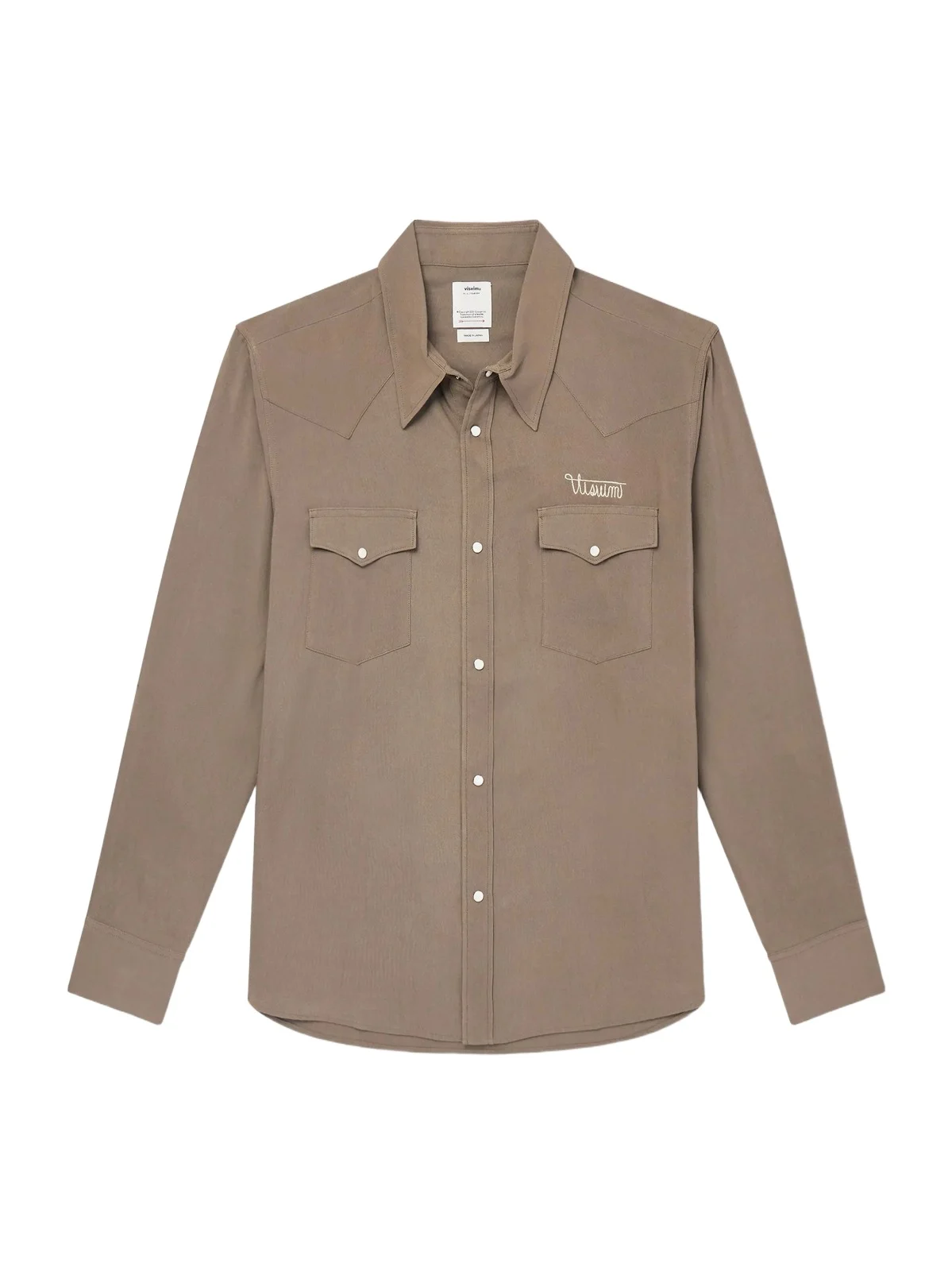 Four Corners Logo-Embroidered Canvas Western Shirt - Men Four Corners Logo-Embroidered Canvas Western Shirt - Men