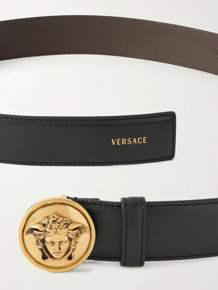 Versace 3.5cm Leather Belt - Men | Thumbnail 2