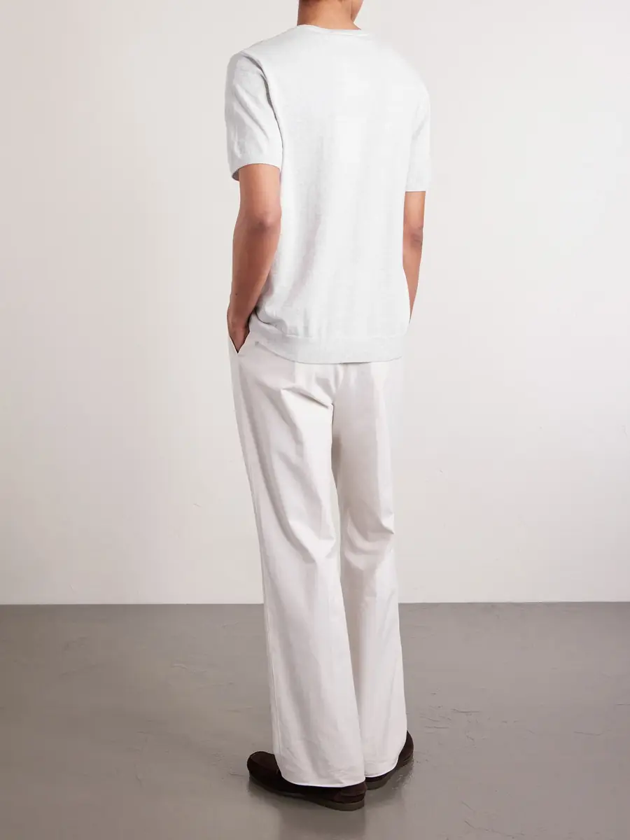 MR P. Organic Cotton and Cashmere-Blend T-Shirt - Men | Thumbnail 4