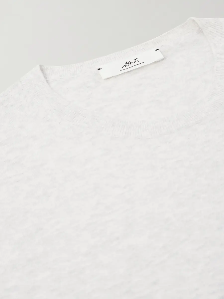MR P. Organic Cotton and Cashmere-Blend T-Shirt - Men | Thumbnail 6