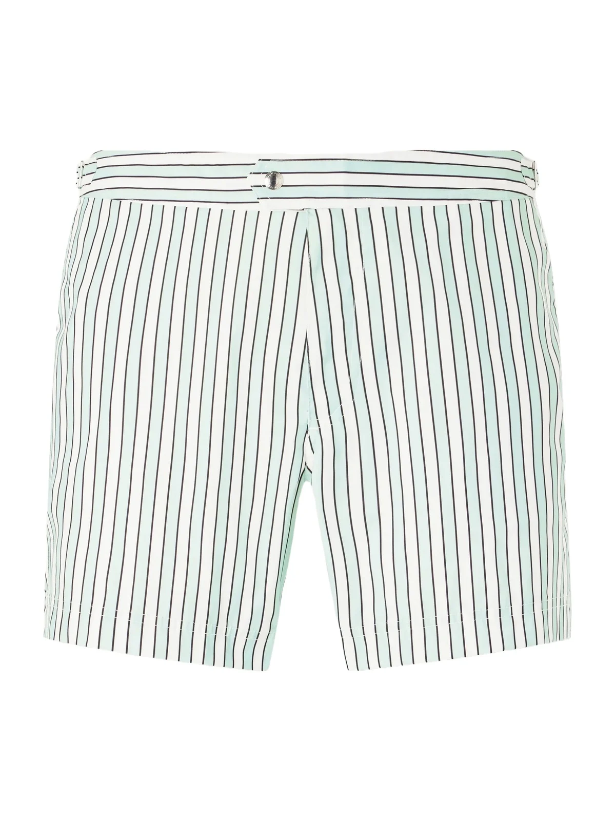 Straight-Leg Short-Length Striped Swim Shorts - Men