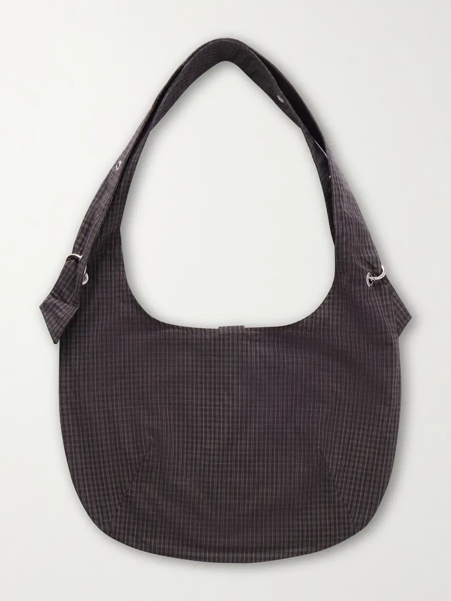 mfpen Eyelet Checked Cotton and Linen-Blend Canvas Shoulder Bag - Men | Thumbnail 4 mfpen Eyelet Checked Cotton and Linen-Blend Canvas Shoulder Bag - Men | Thumbnail 4