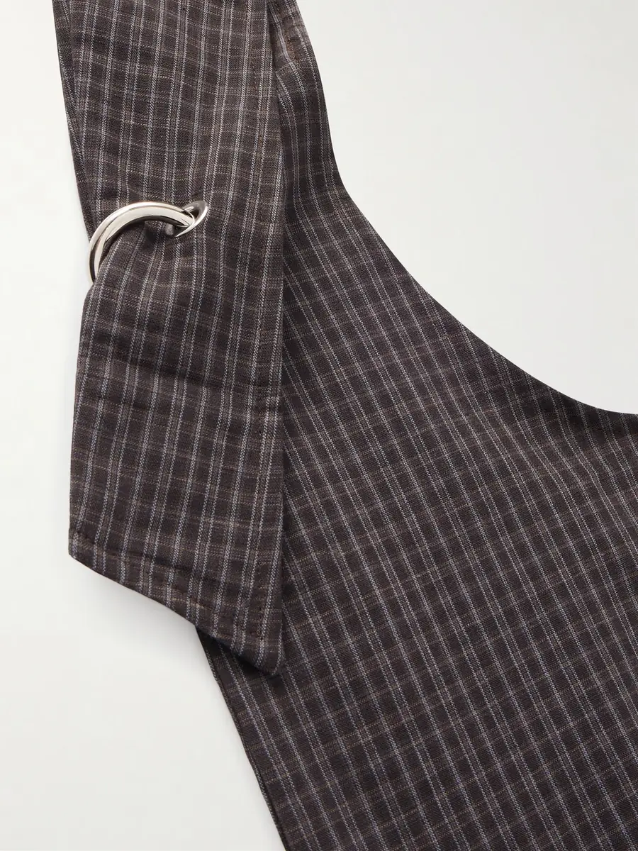 mfpen Eyelet Checked Cotton and Linen-Blend Canvas Shoulder Bag - Men | Thumbnail 5 mfpen Eyelet Checked Cotton and Linen-Blend Canvas Shoulder Bag - Men | Thumbnail 5