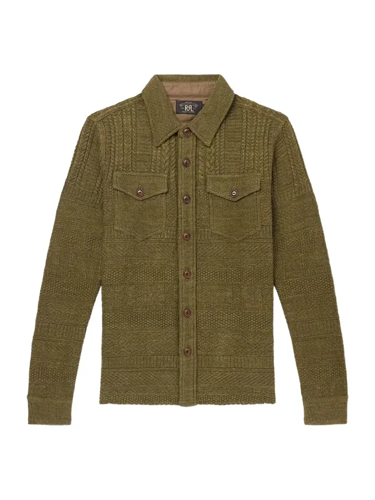 RRL Jacquard-Knit Cotton and Wool-Blend Cardigan - Men | Image 1 RRL Jacquard-Knit Cotton and Wool-Blend Cardigan - Men | Image 1