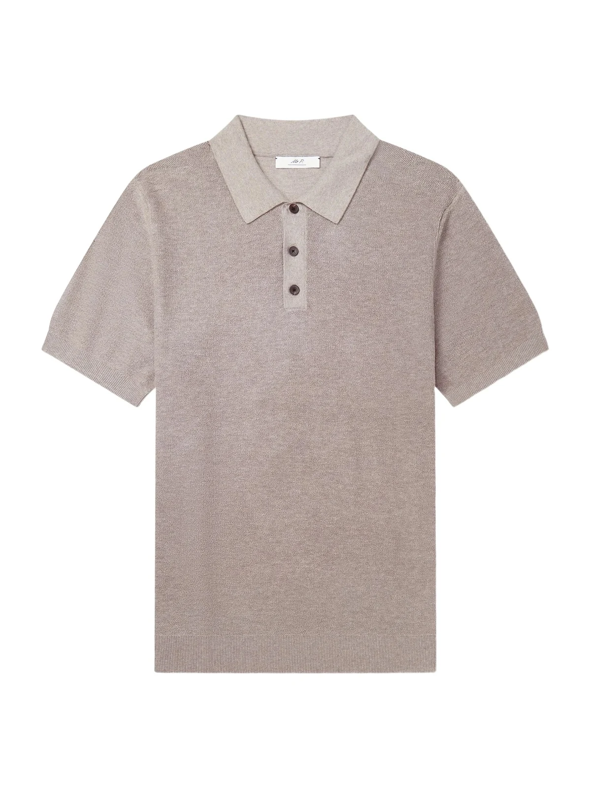 Organic Cotton and Cashmere-Blend Polo Shirt - Men Organic Cotton and Cashmere-Blend Polo Shirt - Men