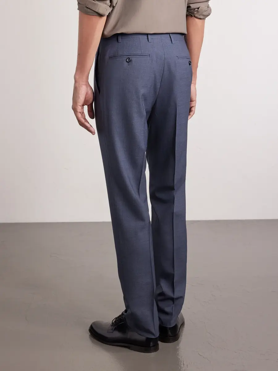 Canali Straight-Leg Super 130s Wool Suit Trousers - Men | Thumbnail 4 Canali Straight-Leg Super 130s Wool Suit Trousers - Men | Thumbnail 4