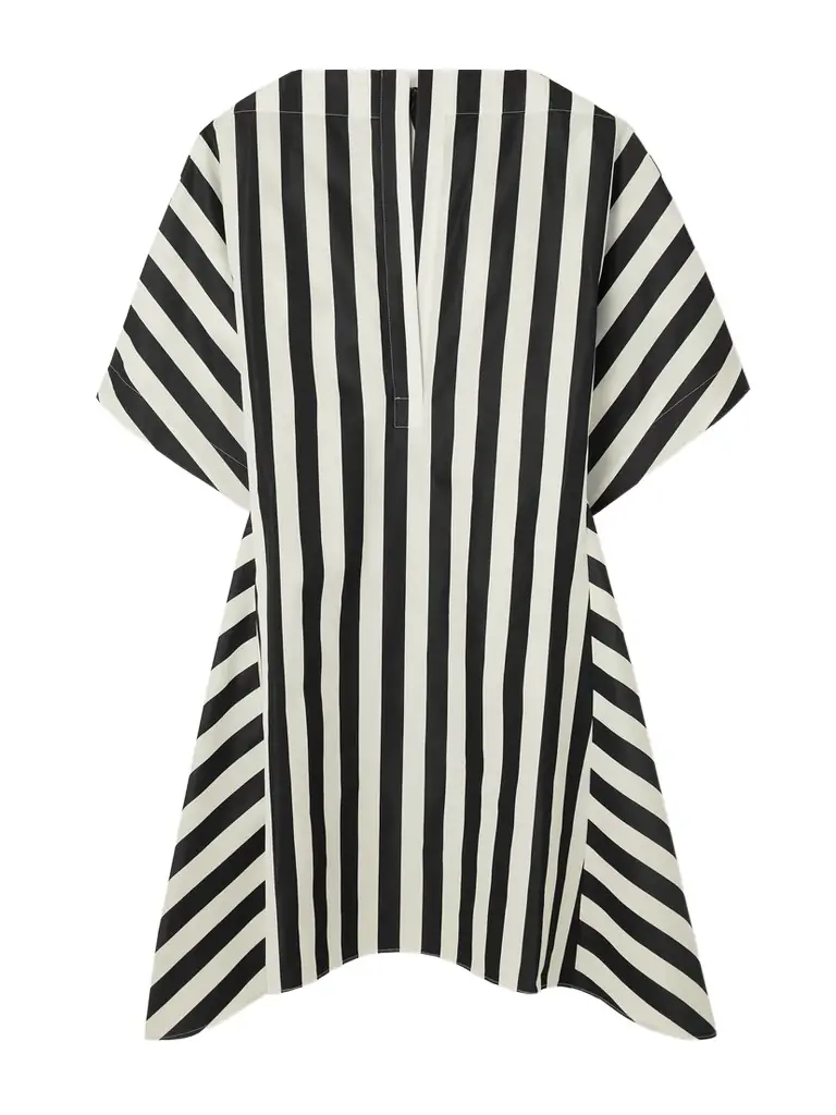 Jacquemus Moisson Oversized Striped Cotton And Silk-blend Midi Dress | Image 1 Jacquemus Moisson Oversized Striped Cotton And Silk-blend Midi Dress | Image 1