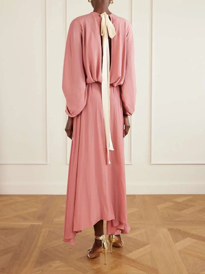 Lanvin Open-back Woven Maxi Dress | Thumbnail 3