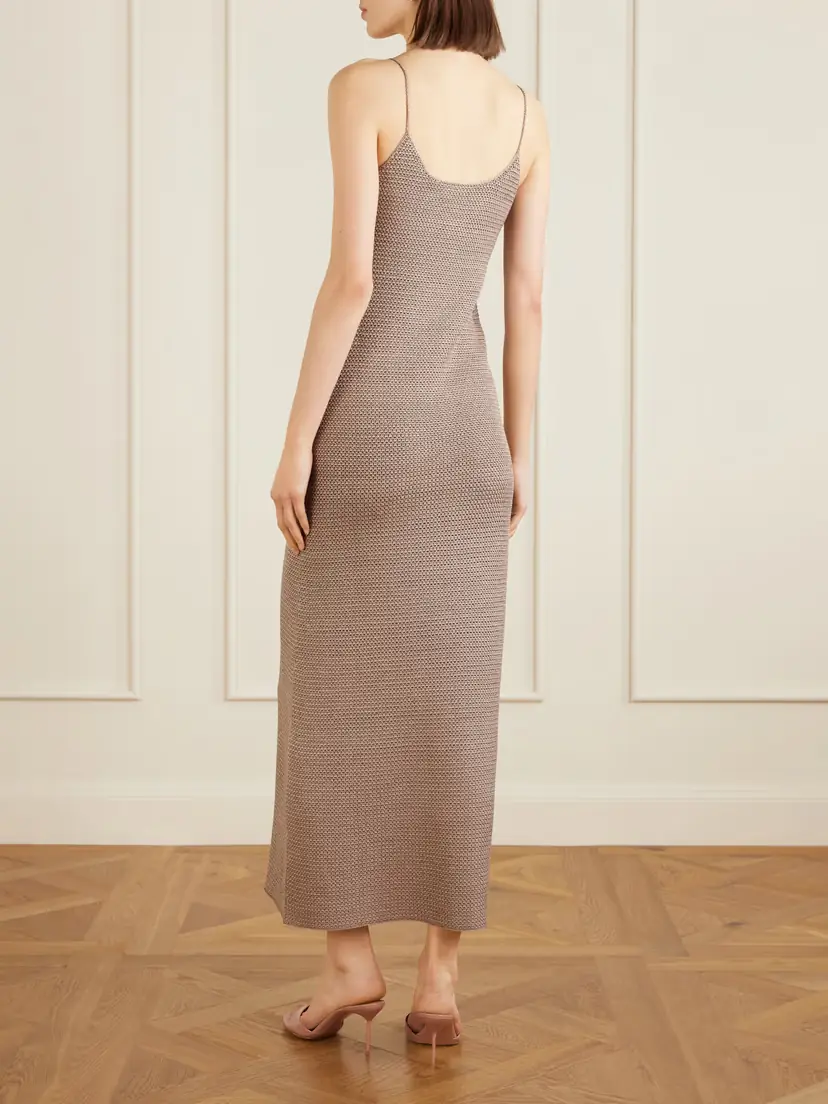 Veronica de Piante Liliana Crocheted Silk Maxi Dress | Thumbnail 3 Veronica de Piante Liliana Crocheted Silk Maxi Dress | Thumbnail 3