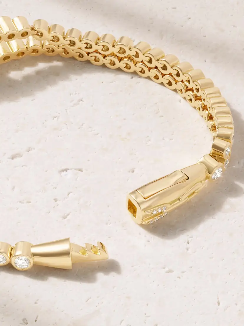 Uniform Object Tension 18-karat Gold Diamond Tennis Bracelet | Thumbnail 3 Uniform Object Tension 18-karat Gold Diamond Tennis Bracelet | Thumbnail 3