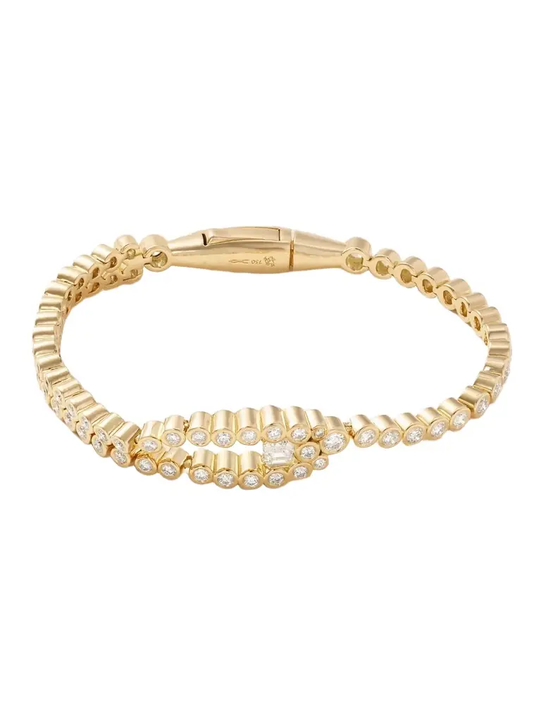 Uniform Object Tension 18-karat Gold Diamond Tennis Bracelet | Image 1 Uniform Object Tension 18-karat Gold Diamond Tennis Bracelet | Image 1