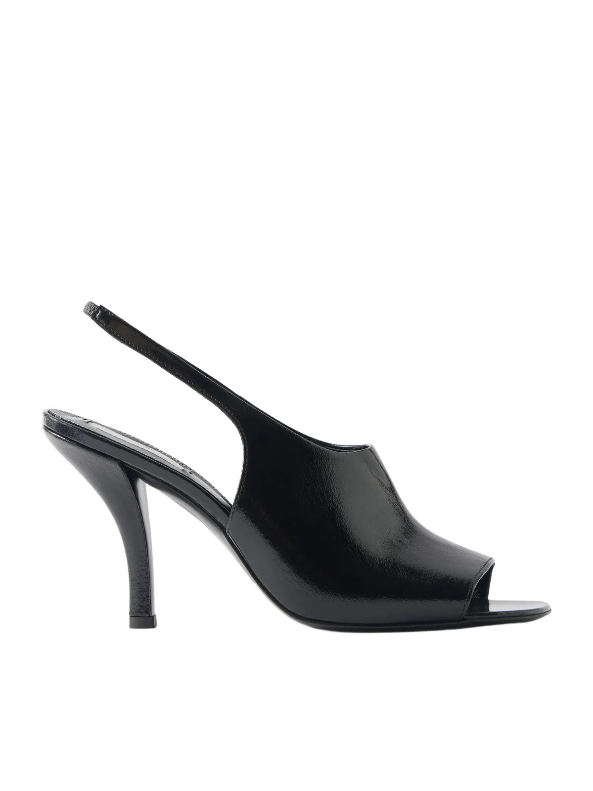 Glossed-leather Slingback Sandals Glossed-leather Slingback Sandals