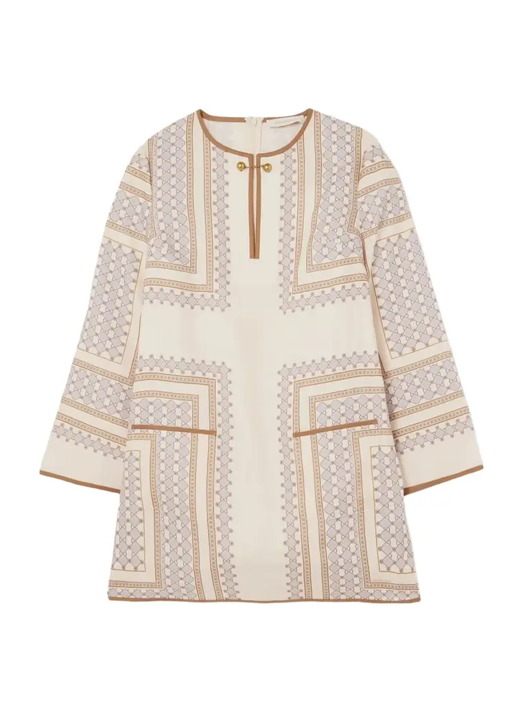 Zimmermann Printed Linen Mini Dress | Image 1 Zimmermann Printed Linen Mini Dress | Image 1
