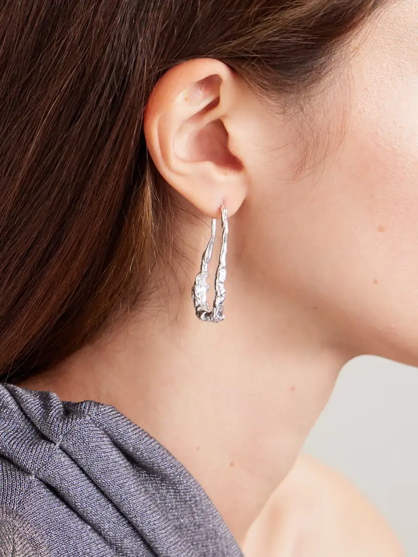 Completedworks Silver-plated Hoop Earrings | Thumbnail 2 Completedworks Silver-plated Hoop Earrings | Thumbnail 2