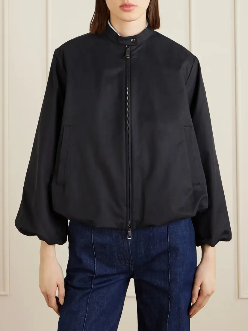Moncler Gruissan Appliquéd Cotton-blend Bomber Jacket | Thumbnail 3 Moncler Gruissan Appliquéd Cotton-blend Bomber Jacket | Thumbnail 3