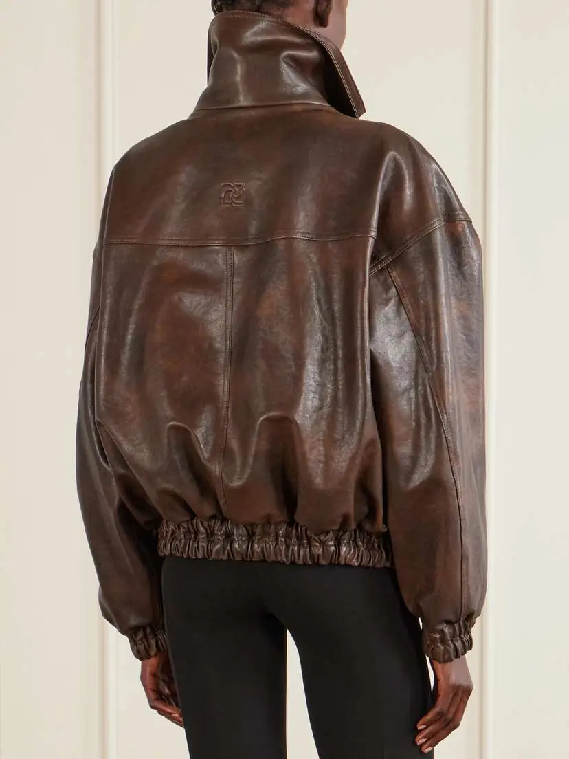 Magda Butrym Oversized Leather Jacket | Thumbnail 4