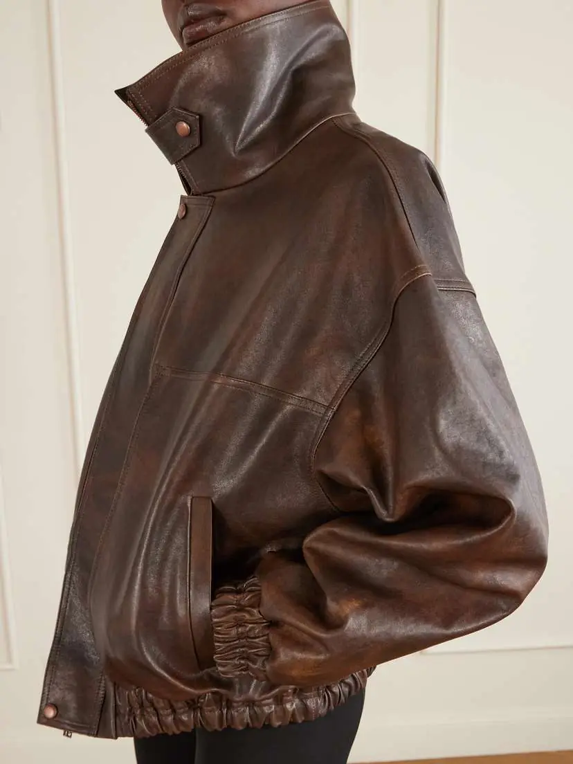 Magda Butrym Oversized Leather Jacket | Thumbnail 5