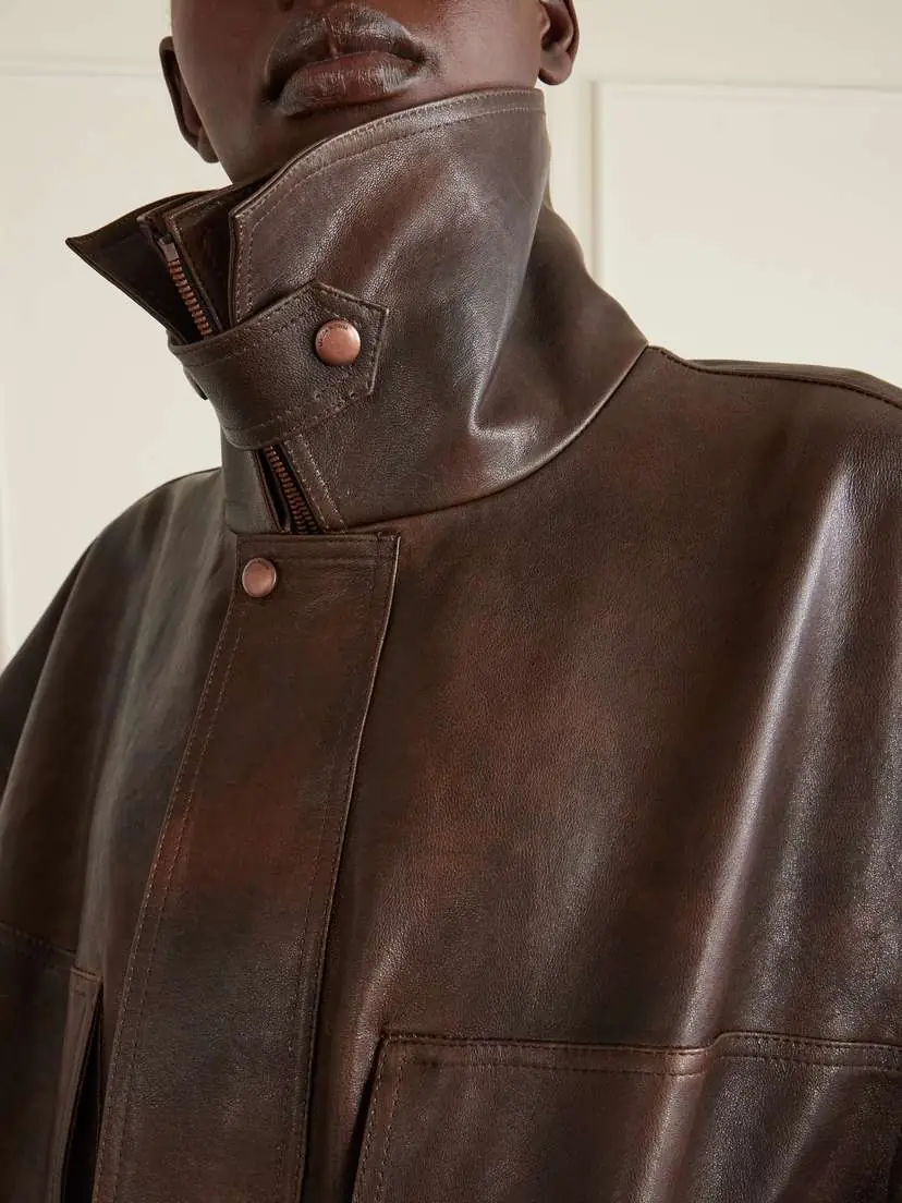 Magda Butrym Oversized Leather Jacket | Thumbnail 6
