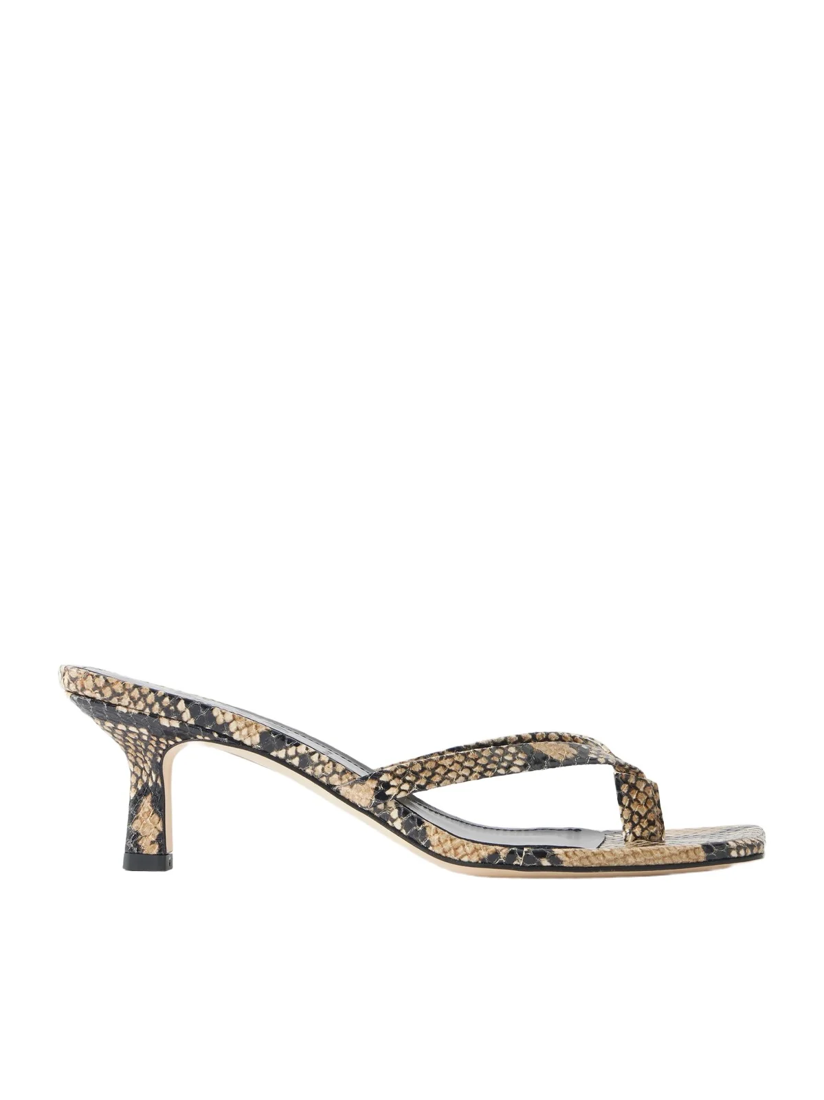 Wilma Snake-effect Leather Sandals