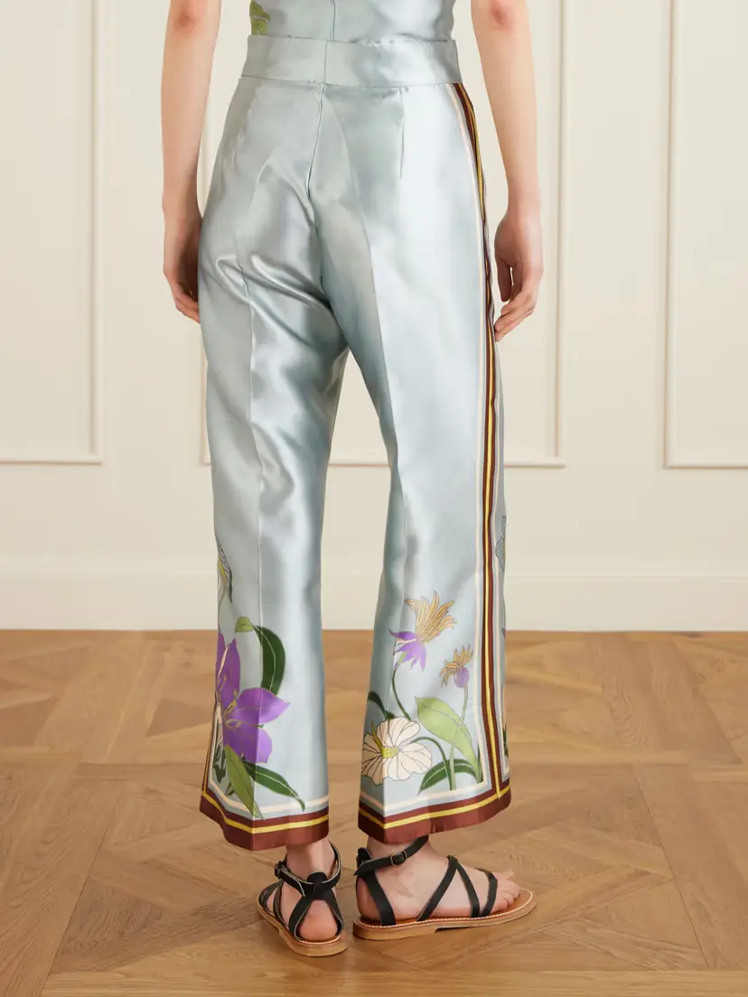 ALÉMAIS Alfie Floral-print Recycled Taffeta Wide-leg Pants | Thumbnail 4
