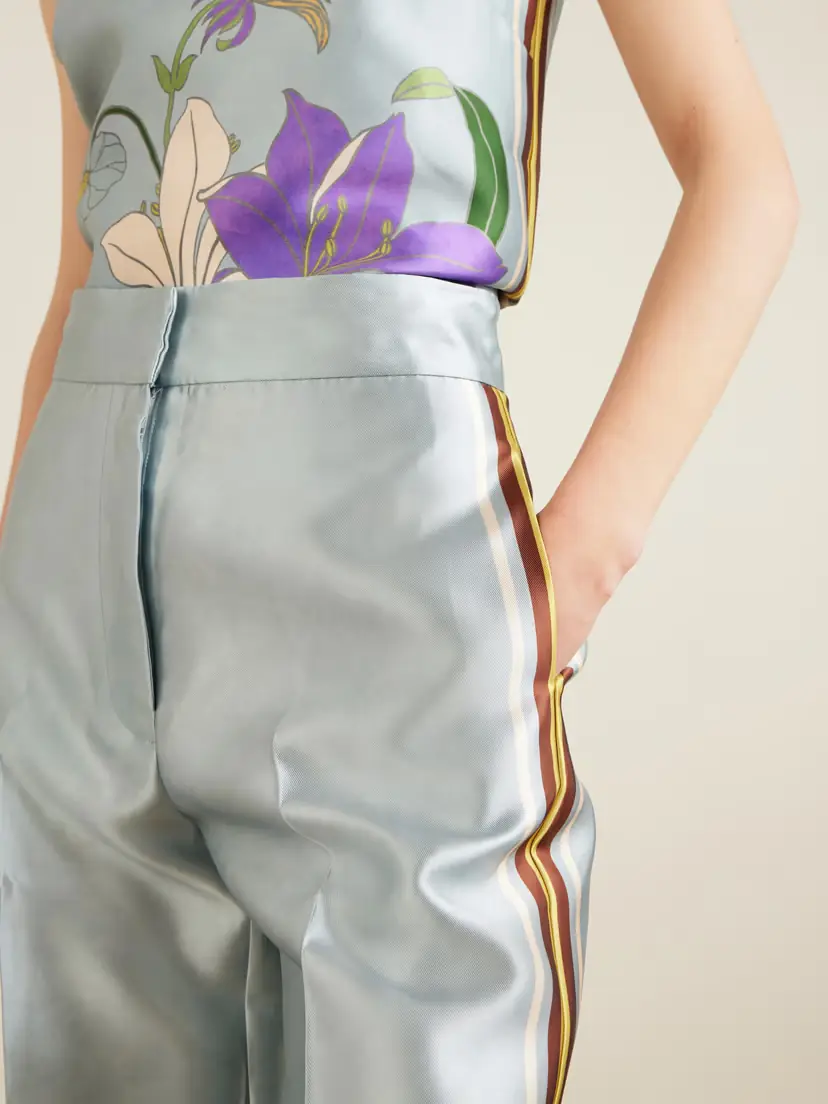 ALÉMAIS Alfie Floral-print Recycled Taffeta Wide-leg Pants | Thumbnail 5