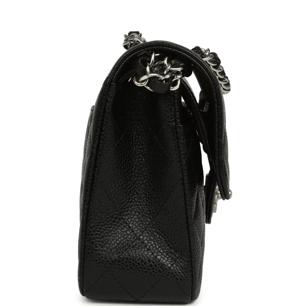 Chanel Chanel Small Classic Double Flap Black Caviar Silver Hardware | Thumbnail 3 Chanel Chanel Small Classic Double Flap Black Caviar Silver Hardware | Thumbnail 3