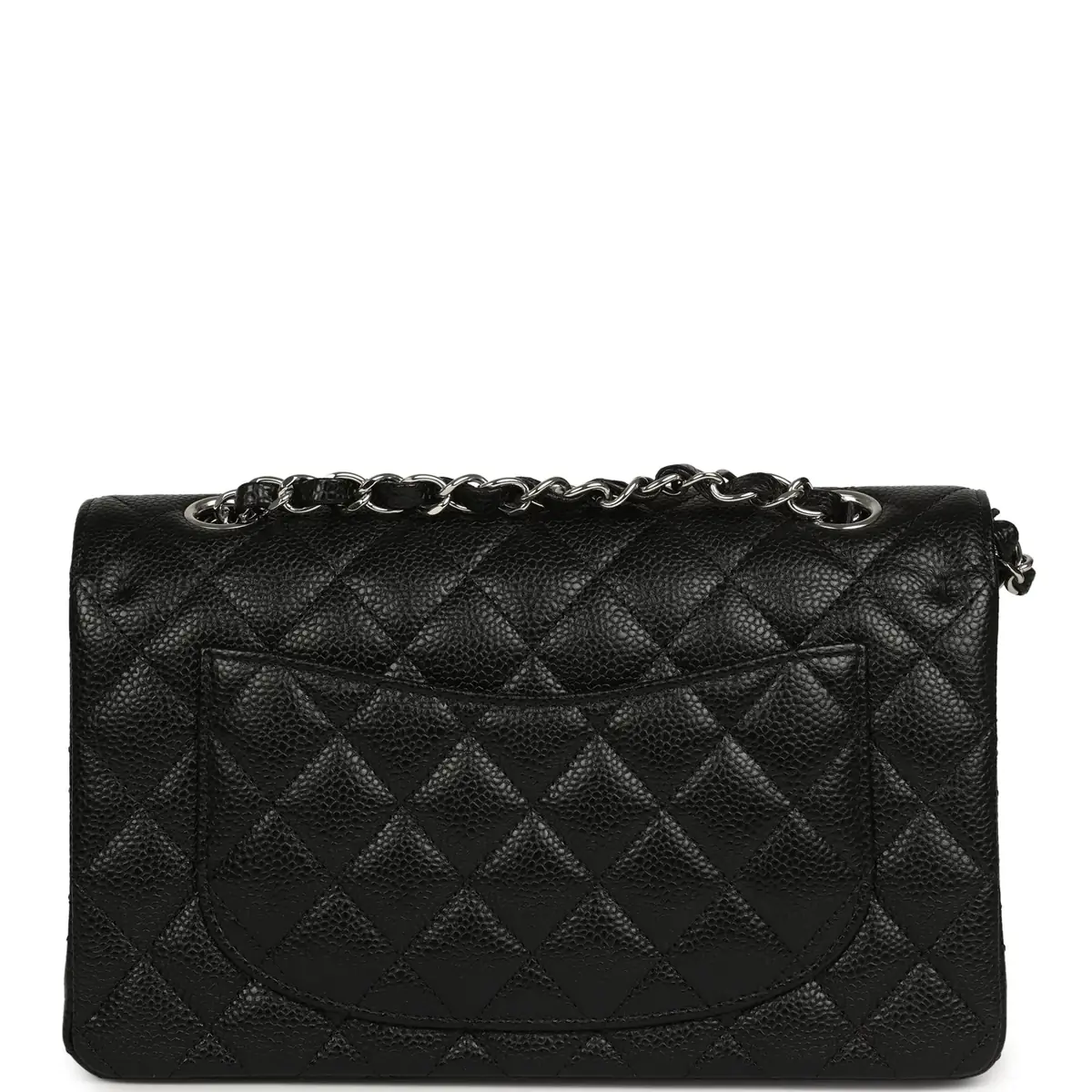 Chanel Chanel Small Classic Double Flap Black Caviar Silver Hardware | Thumbnail 4 Chanel Chanel Small Classic Double Flap Black Caviar Silver Hardware | Thumbnail 4