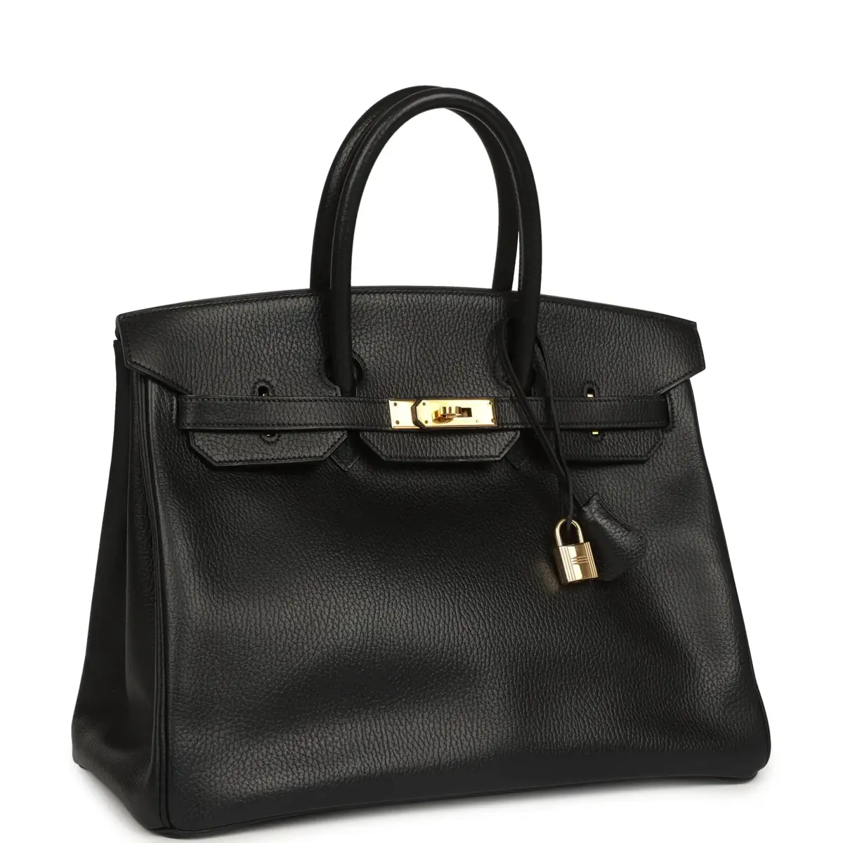 HERMÈS Vintage Hermes Birkin 35 Black Ardennes Gold Hardware | Thumbnail 2 HERMÈS Vintage Hermes Birkin 35 Black Ardennes Gold Hardware | Thumbnail 2