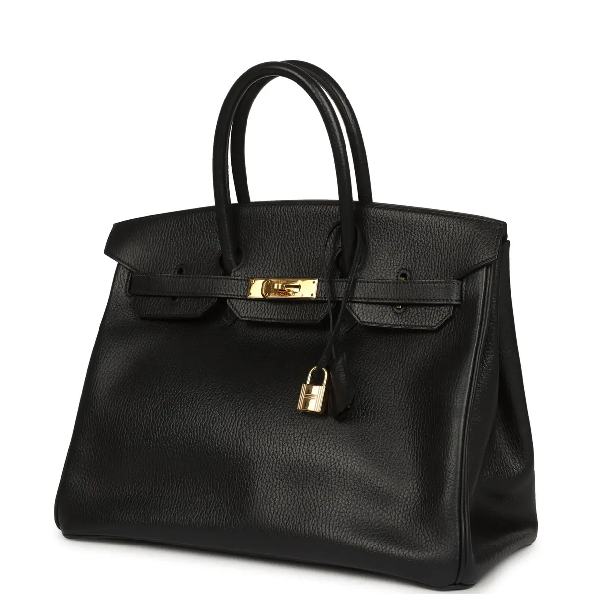 HERMÈS Vintage Hermes Birkin 35 Black Ardennes Gold Hardware | Thumbnail 5 HERMÈS Vintage Hermes Birkin 35 Black Ardennes Gold Hardware | Thumbnail 5
