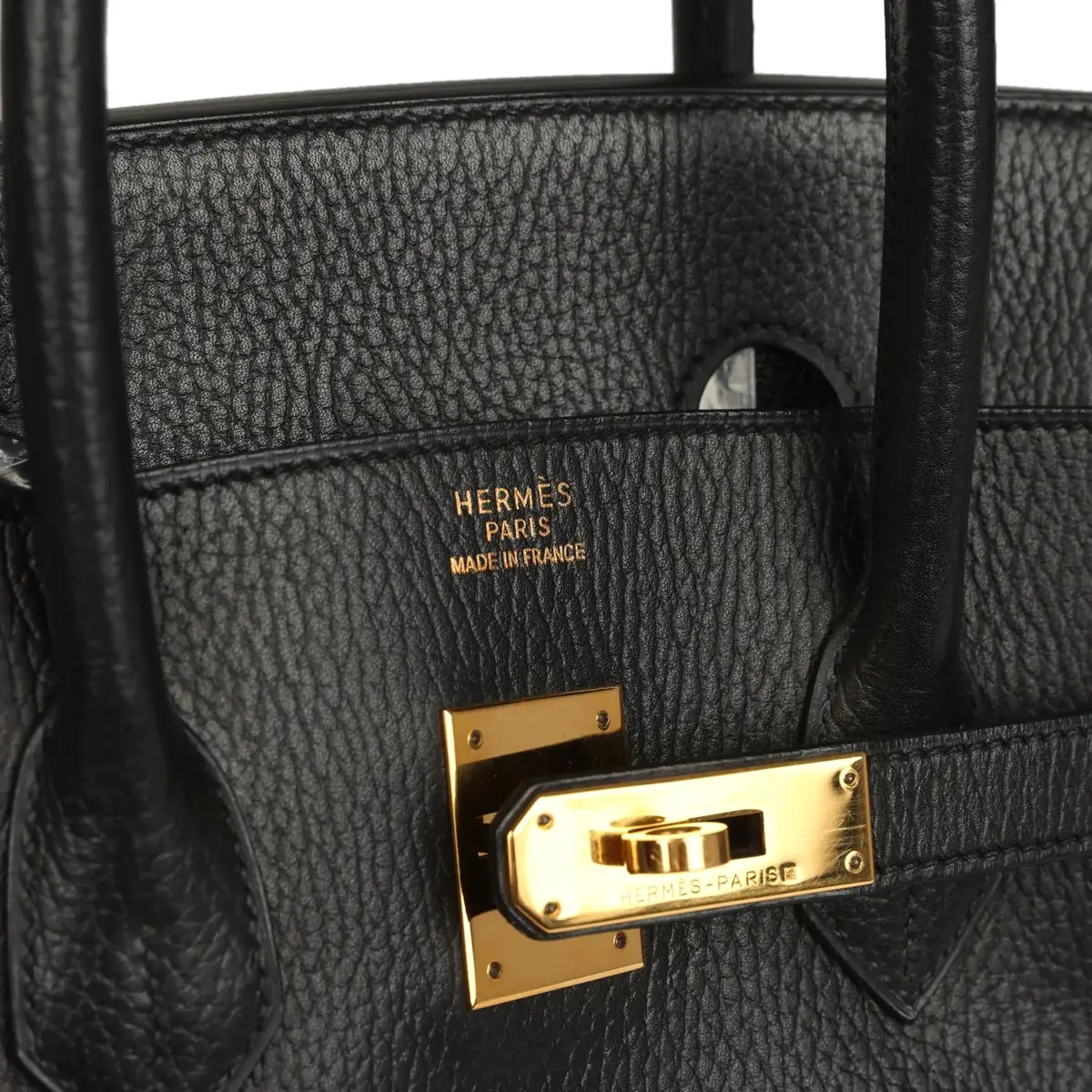 HERMÈS Vintage Hermes Birkin 35 Black Ardennes Gold Hardware | Thumbnail 7 HERMÈS Vintage Hermes Birkin 35 Black Ardennes Gold Hardware | Thumbnail 7