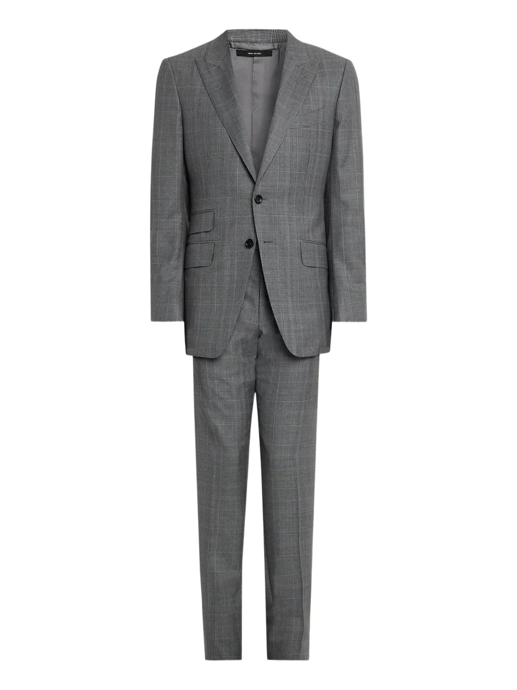 Men's Herringbone Wool Prince of Wales Peak-Lapel Suit Men's Herringbone Wool Prince of Wales Peak-Lapel Suit