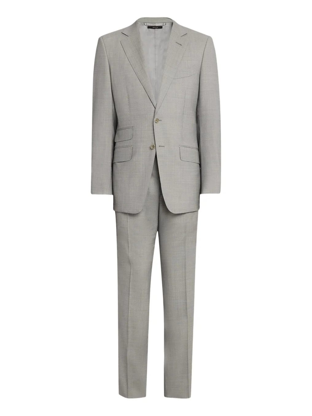 Men's Wool Basketweave Notch-Lapel Two-Piece Suit Men's Wool Basketweave Notch-Lapel Two-Piece Suit