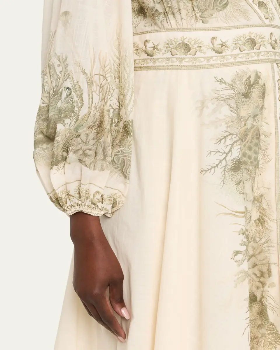 Zimmermann Wanderlust Wrap Midi Dress | Thumbnail 5 Zimmermann Wanderlust Wrap Midi Dress | Thumbnail 5