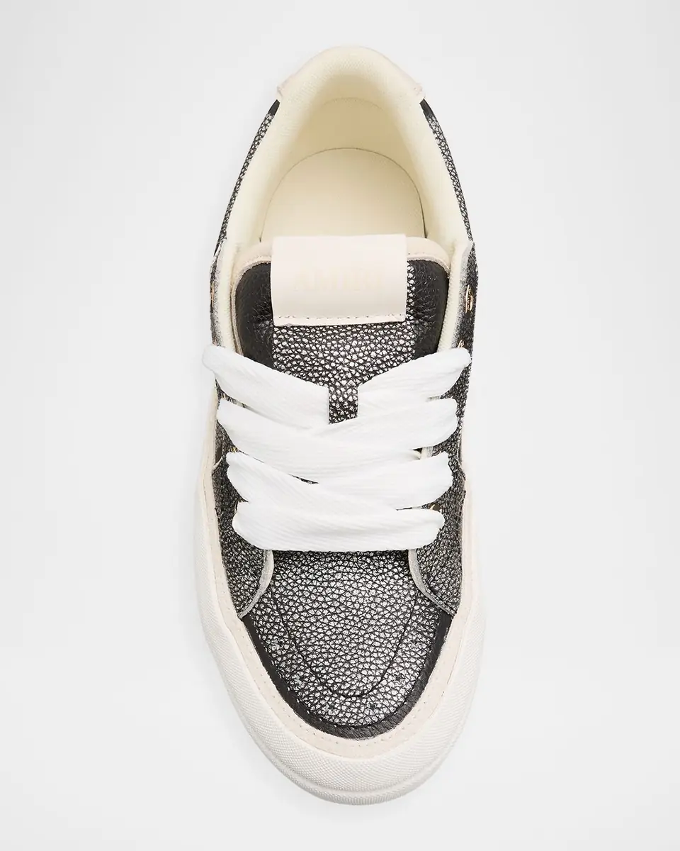 Amiri Men's Pebbled Sunset Grained Leather Low-Top Sneakers | Thumbnail 10 Amiri Men's Pebbled Sunset Grained Leather Low-Top Sneakers | Thumbnail 10