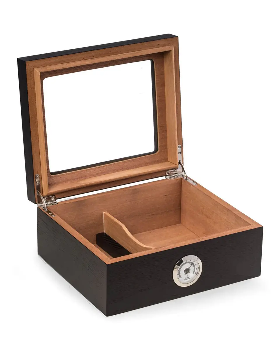 Bey-Berk Men's Personalized Wooden Cigar Humidor | Thumbnail 3
