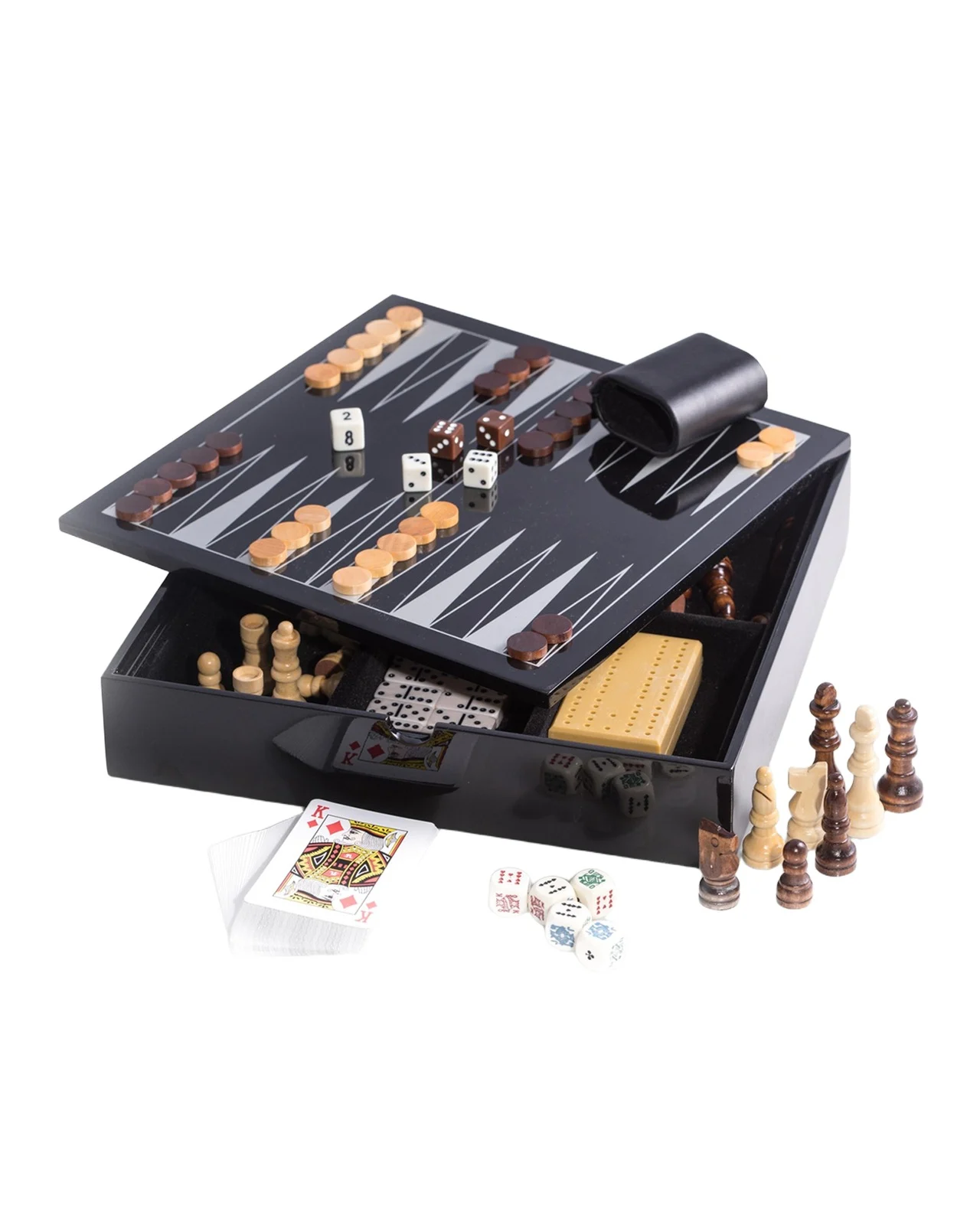 Bey-Berk Wooden Multi-Game Set