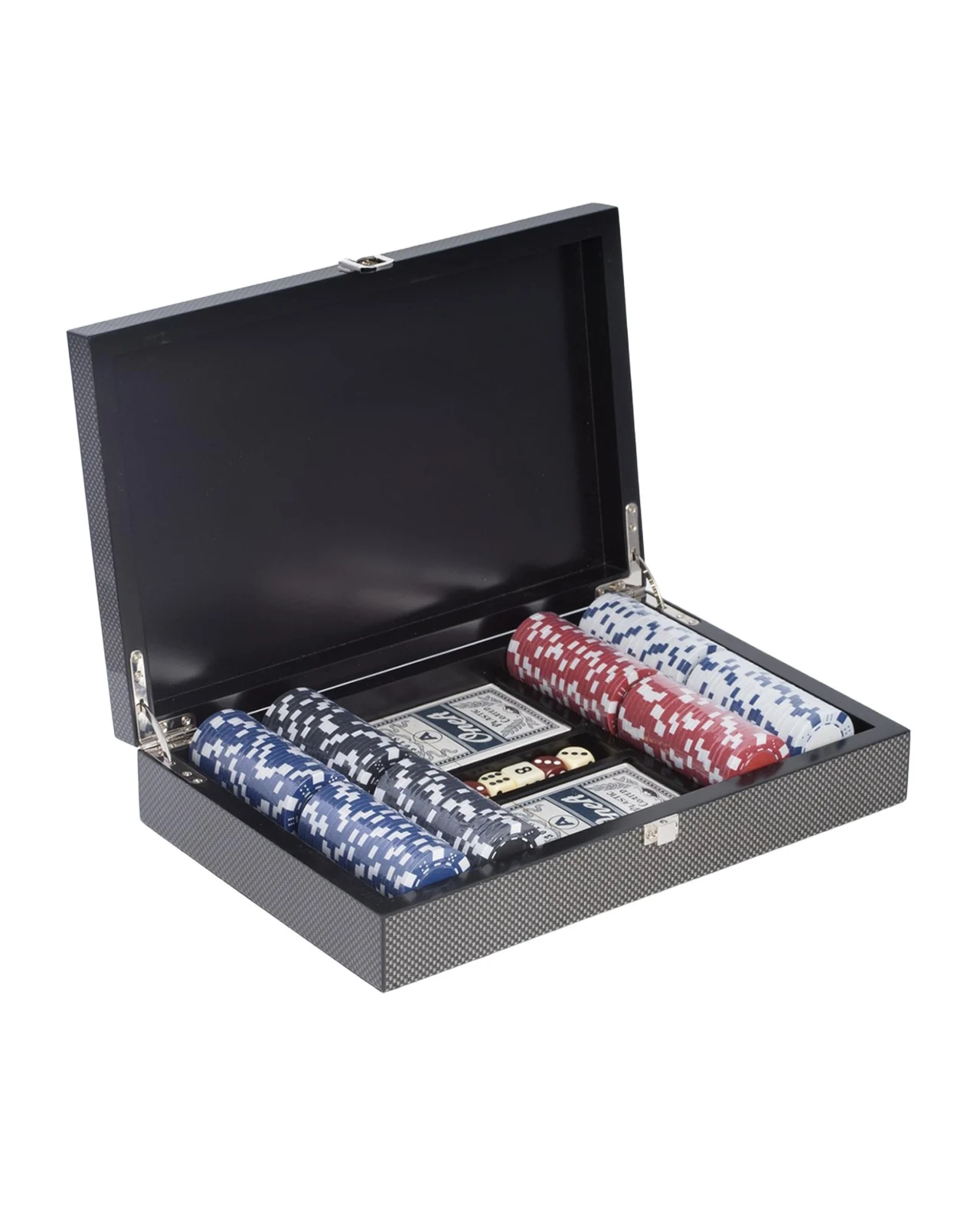 Bey-Berk Carbon Fiber-Design Poker Set